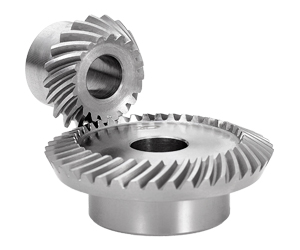 Boston Gear HLSK103YL Spiral Miter Gear 20 Teeth 10 Pitch Steel with Hardened Teeth 35 Degree Spiral Angle 1:1 Ratio 0.750 Bore 